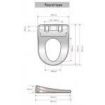 Richford R2D-8851R 智能電子廁板 (遙控版) - 即熱恆溫、多功能清洗、IPX4防水